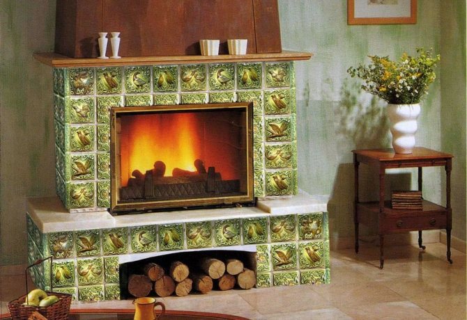 idées de carreaux de poêle et de cheminée