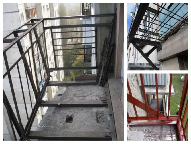 préparation du parapet du balcon pour vitrage