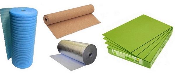 Unterlagen für Laminat
