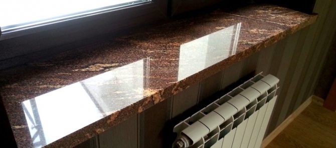 Appui de fenêtre en pierre de quartz
