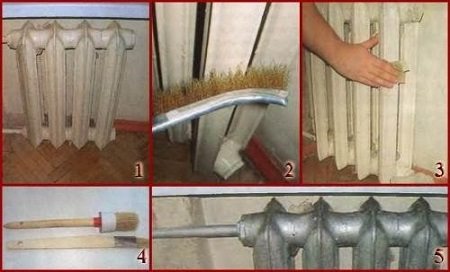 Peinture de radiateur (préparation)