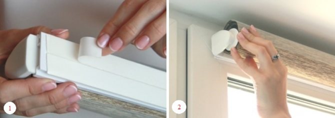 Séquence d'installation des stores enrouleurs sur ruban