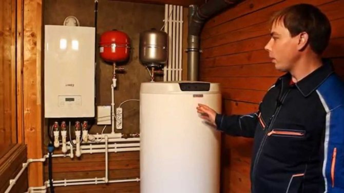 Das Funktionsprinzip eines Gaskessels mit einem Kessel