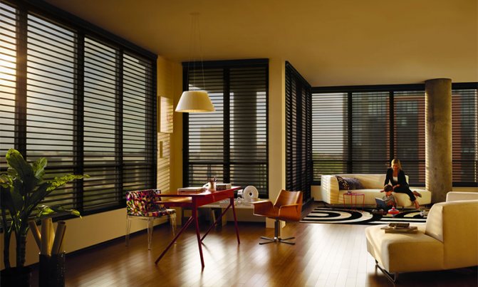 O princípio de operação e o dispositivo das cortinas