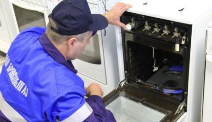 Processo de iluminação do forno