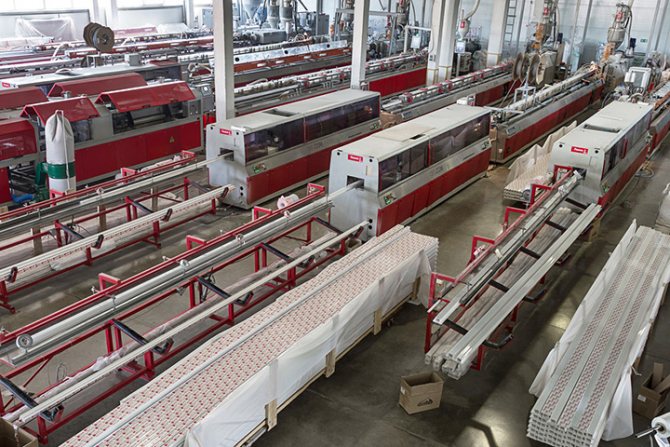 Production de profilés PVC Grain
