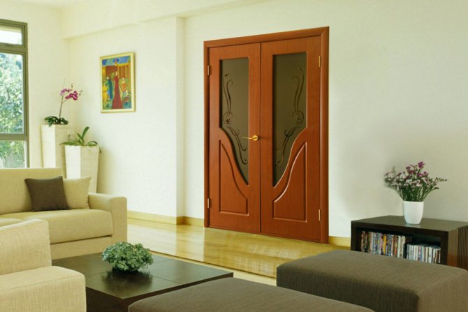 Porta em PVC no interior