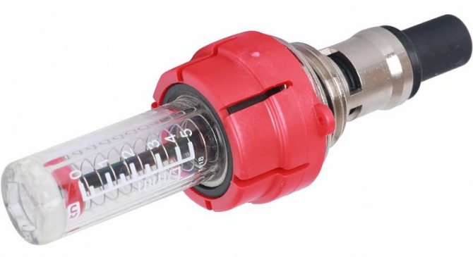 Durchflussmesser skalieren