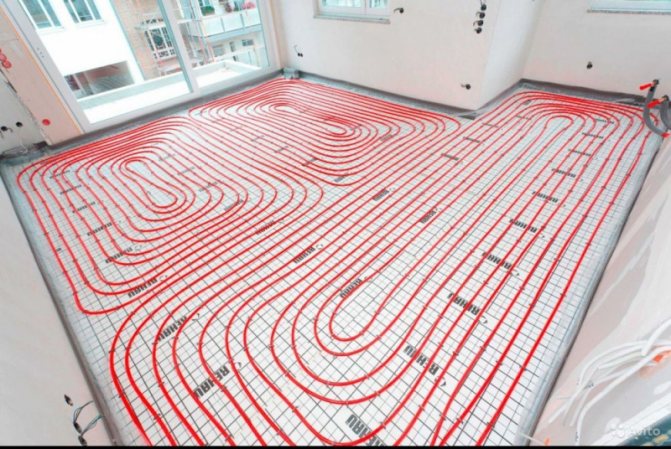 Réglage de la température du plancher chauffant à eau