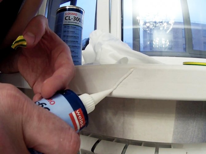 Réparation de plastique liquide