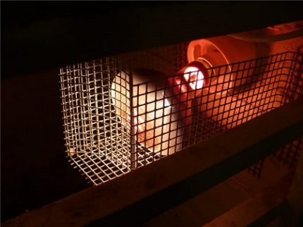 Grille de lampe infrarouge