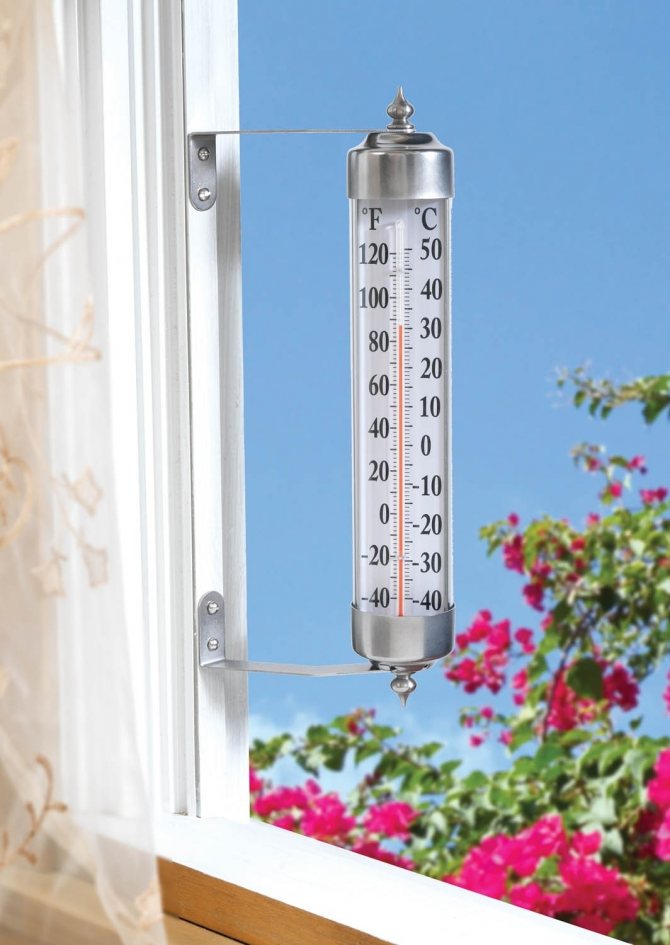 Figure. 2. Thermomètre à liquide monté sur le châssis