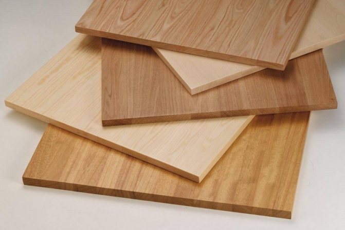 Figure. Appuis de fenêtre 6.Wood en différents types de bois