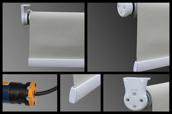 Elektrisches Rollo für PVC-Fenster
