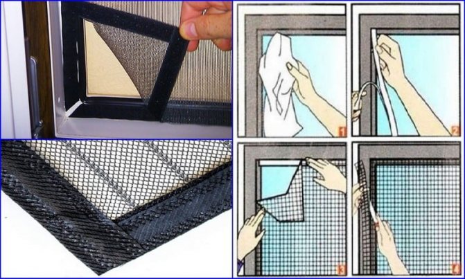 moustiquaire avec velcro