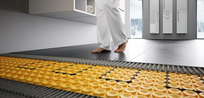 schéma d'un plancher d'eau chaude dans la maison