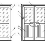 Schéma d'une porte en plastique