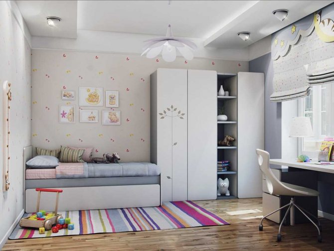 Vorhänge im Kinderzimmer für ein Mädchen - Foto-Design-Ideen