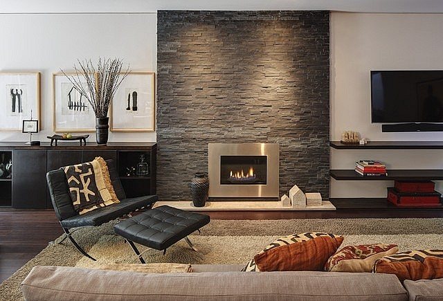 Salon moderne dans l'appartement