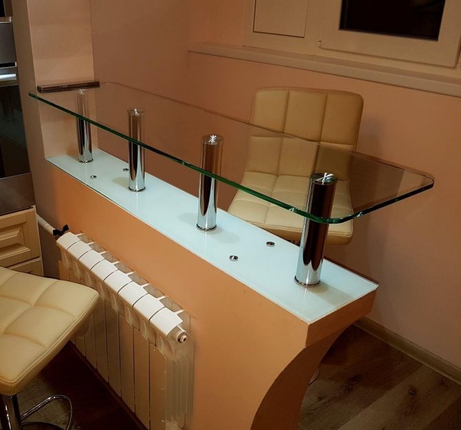 barre de verre