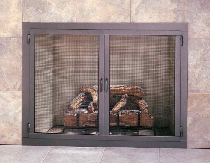 portes en verre pour cheminées