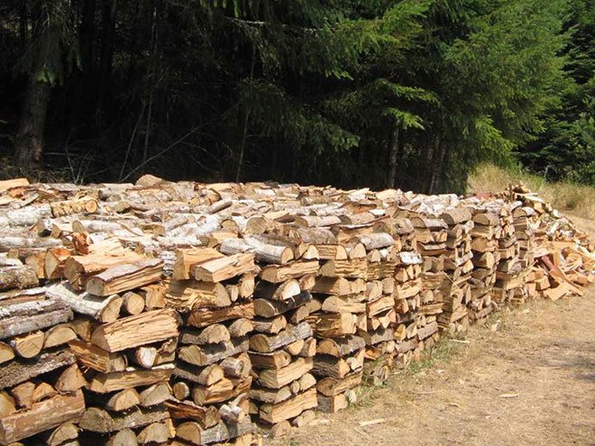 Bois de chauffage sec