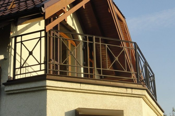 Garde-corps de balcon soudé en tube profilé