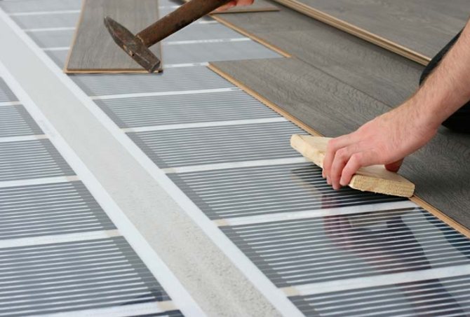 Sol chaud sous parquet