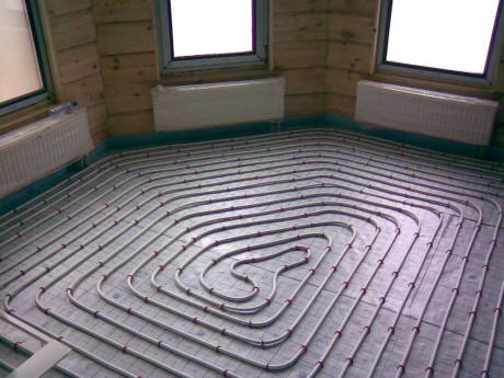 Sol chaud sous parquet