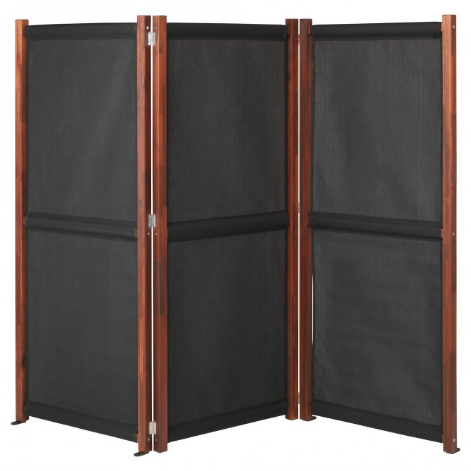 écran en tissu accordéon