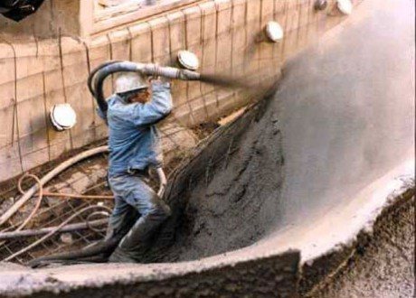 Béton projeté