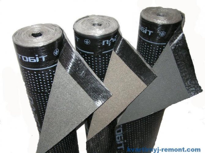 Trois rouleaux différents