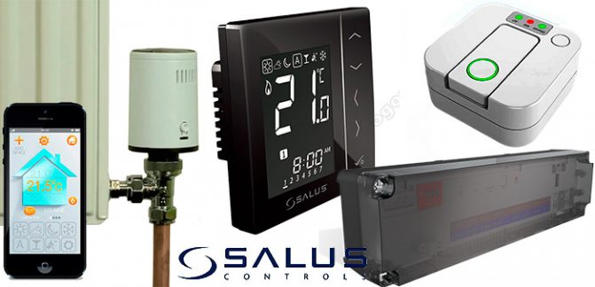 Maison intelligente. Commande de chauffage Salus IT600