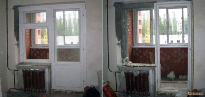 Installer une porte-fenêtre au lieu d'un bloc de balcon