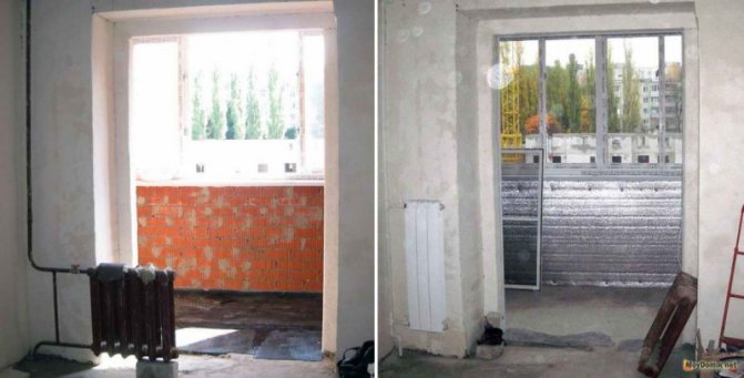 Installer une porte-fenêtre au lieu d'un bloc de balcon