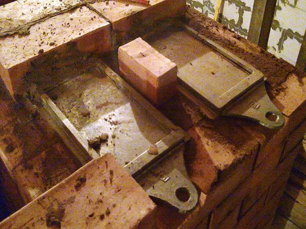 Einbau von Ofenventilen in das Rohr