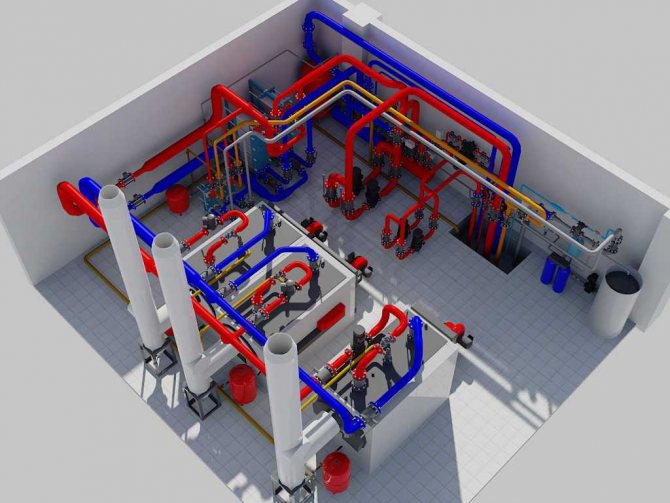 Instalação de sistema de aquecimento em prédio de apartamentos