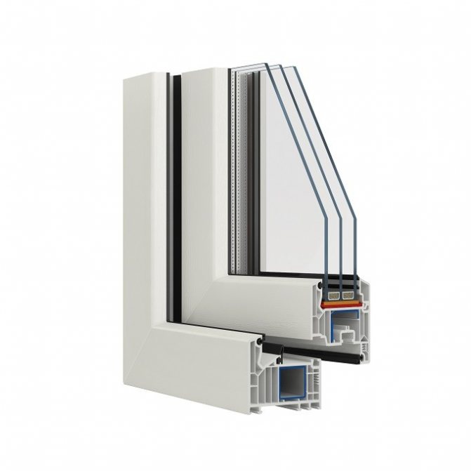Fenstervorrichtung aus Kunststoff