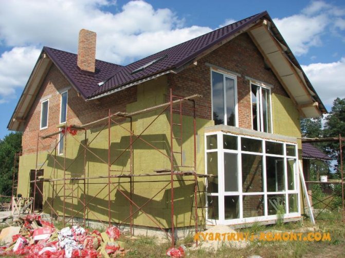 Isolation de la maison à l'extérieur