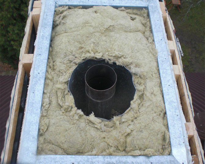 Isolierung mit nicht brennbarem Material