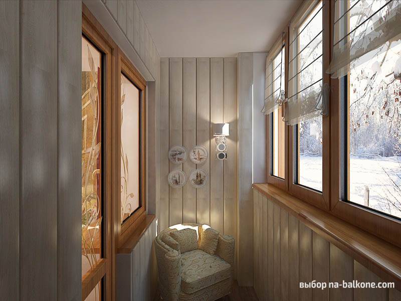 Jardin d'hiver confortable sur la loggia