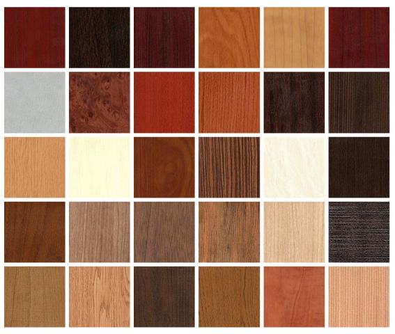 Opções de cores de filme de PVC