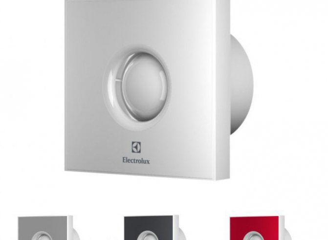 ventilateur d'extraction avec clapet anti-retour