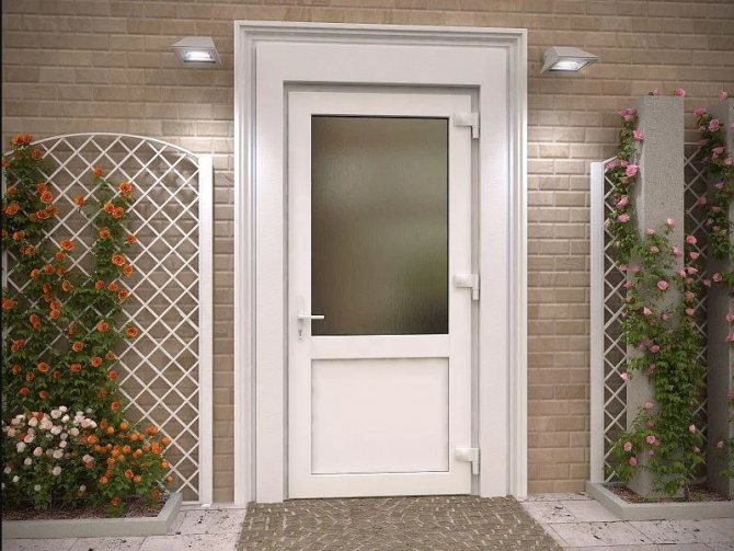 Porte d'entrée en plastique