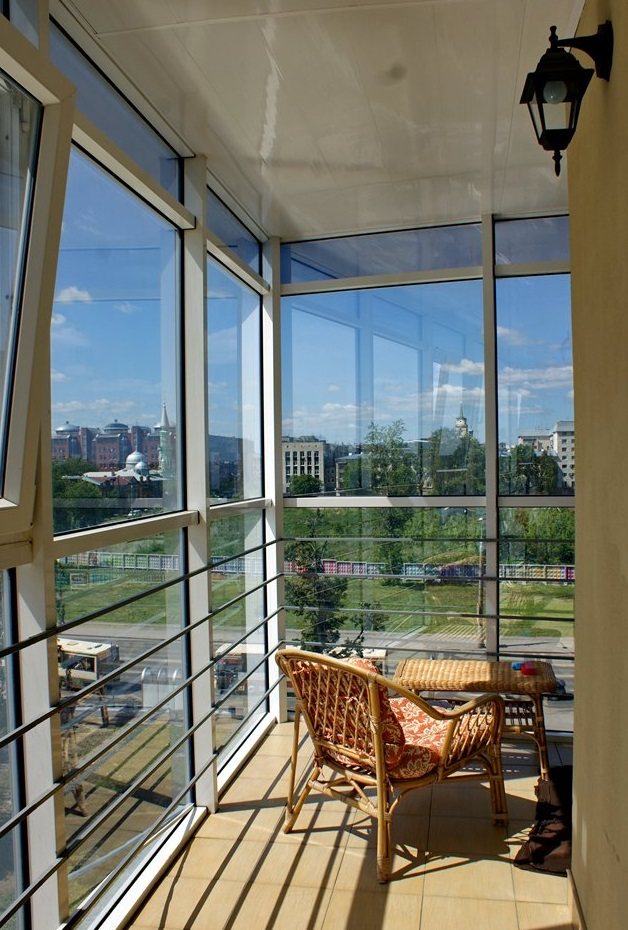 Balcon vitrail