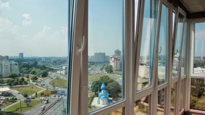 Balcon vitrail
