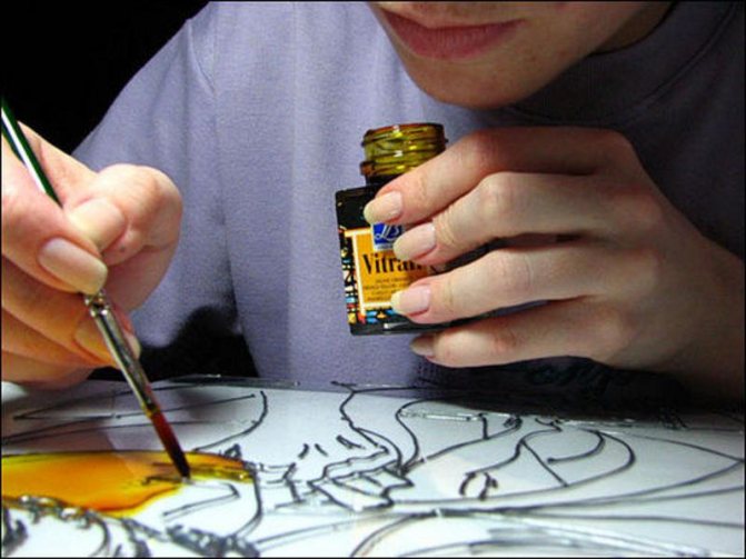 Peinture de vitraux