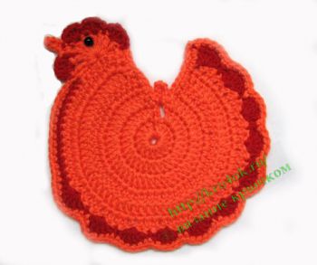 Manique au crochet