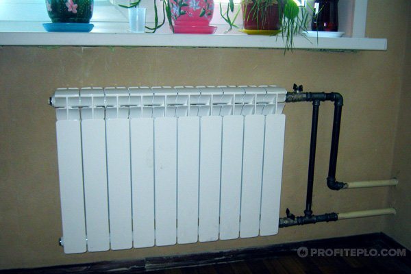 Ersetzen der Heizungsbatterie in der Wohnung durch das Wohnungsbüro