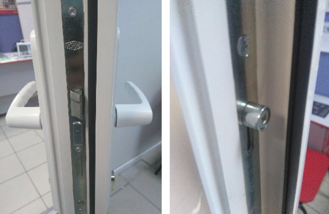 Serrure de porte en PVC